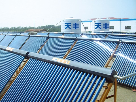 集中集熱，分戶供熱商用系統